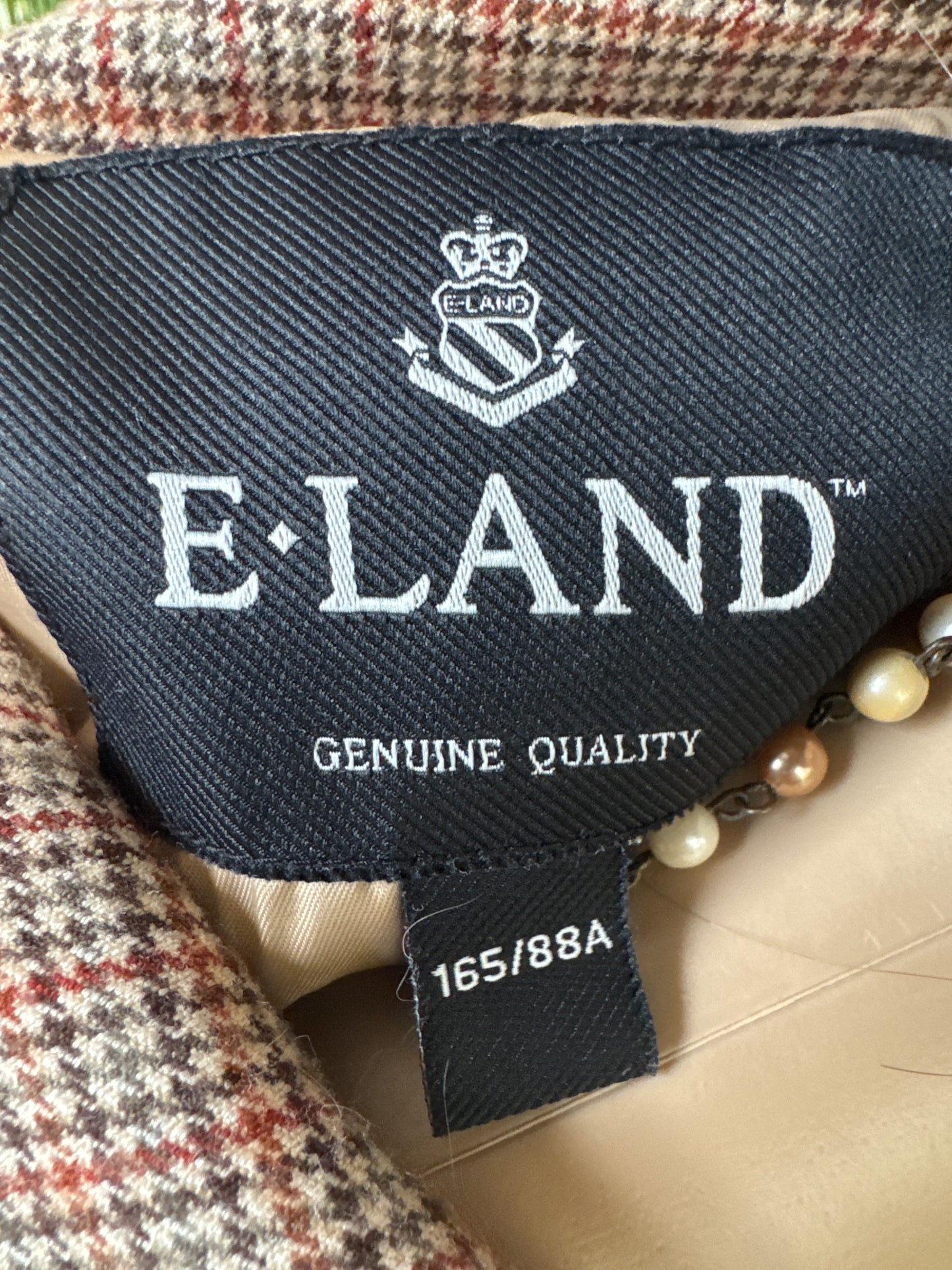 Women’s Checked Tailored Trouser Suit – Blazer & Trousers Set (UK Size 10)