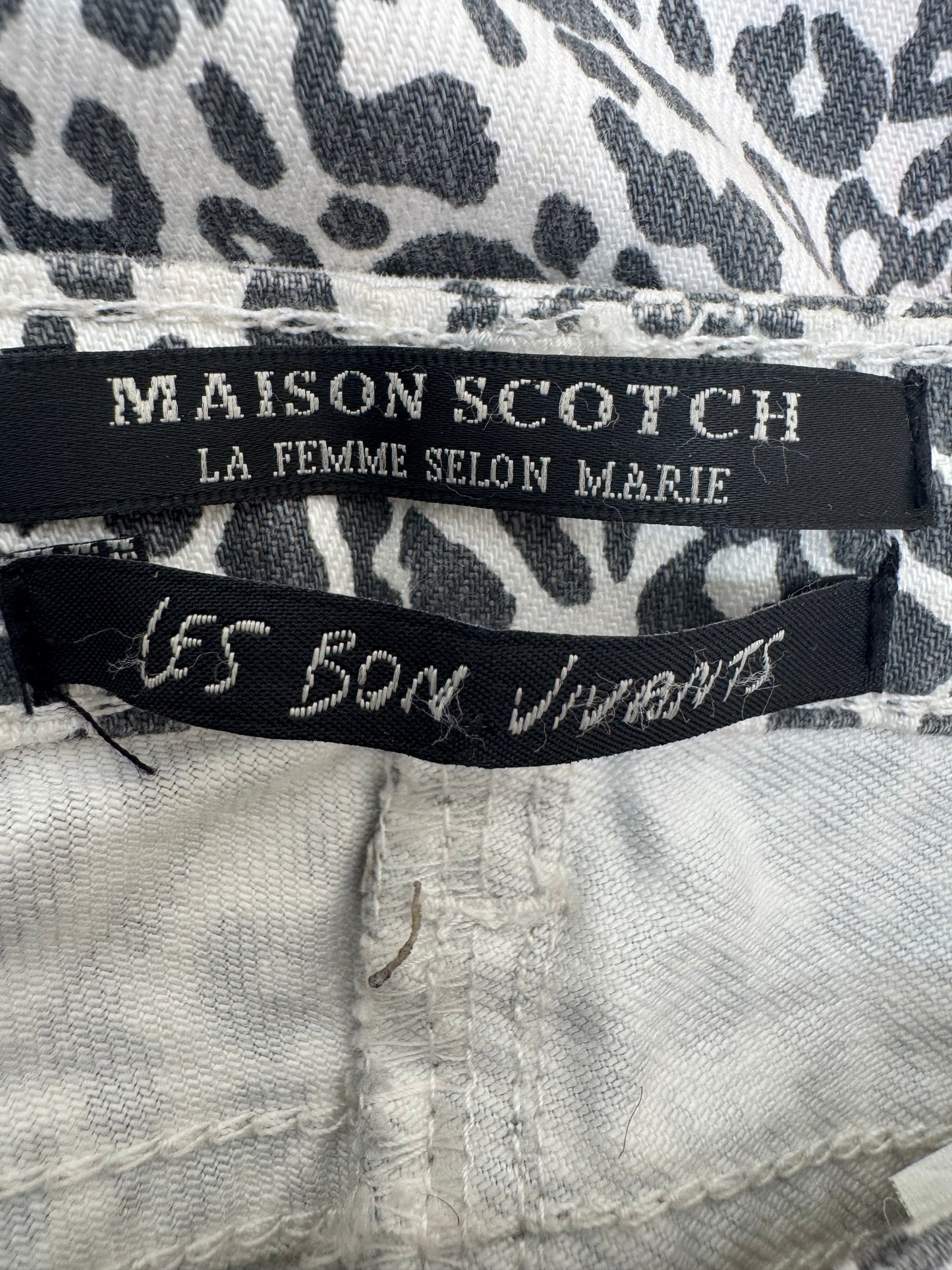 Women’s Skinny Jeans – UK 8 Leopard Print with Side Stripe