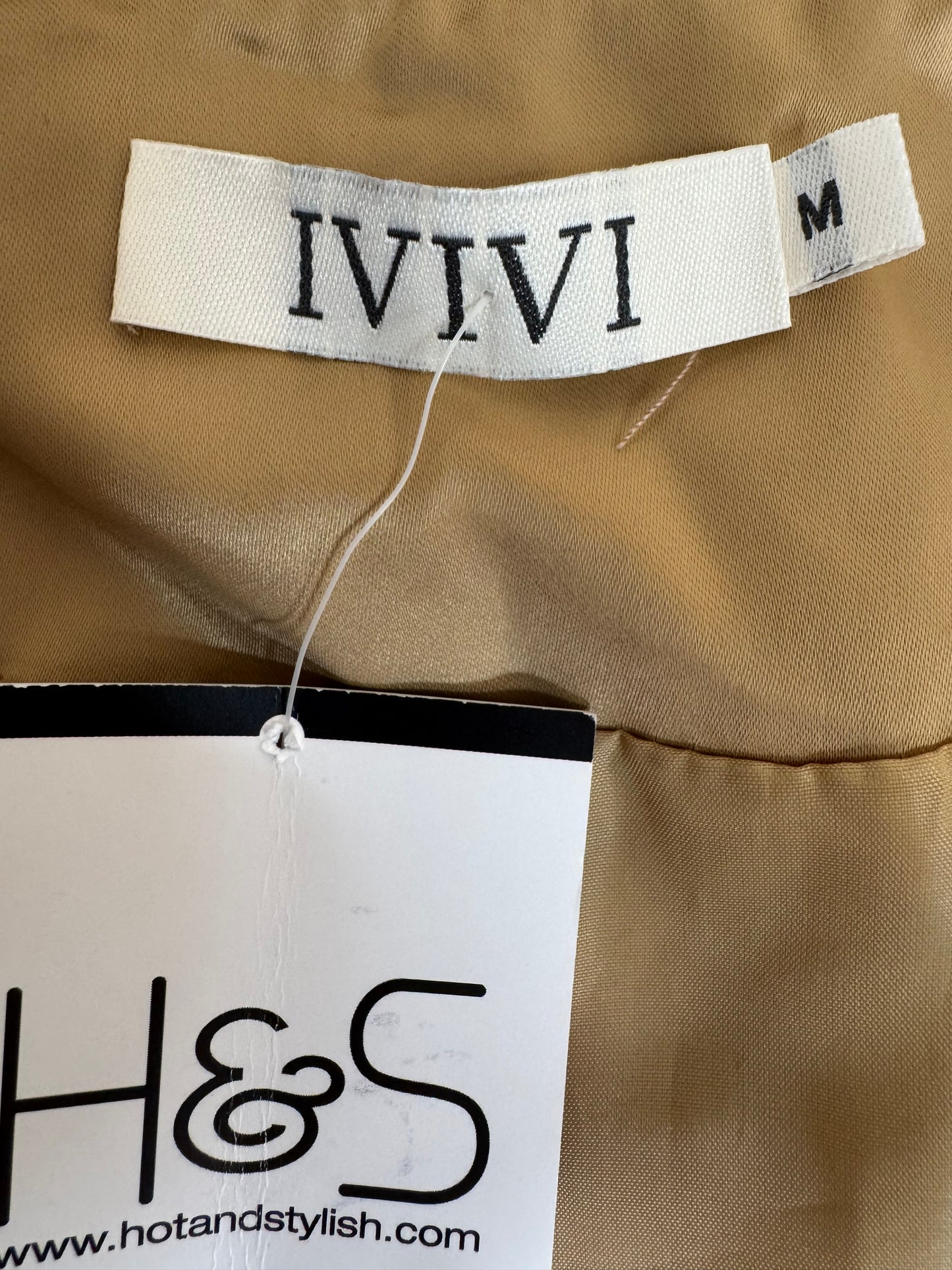 Women’s Bomber Jacket with Safety Pin Detail – Gold UK 10 / Khaki Green UK 8– Boutique Outerwear