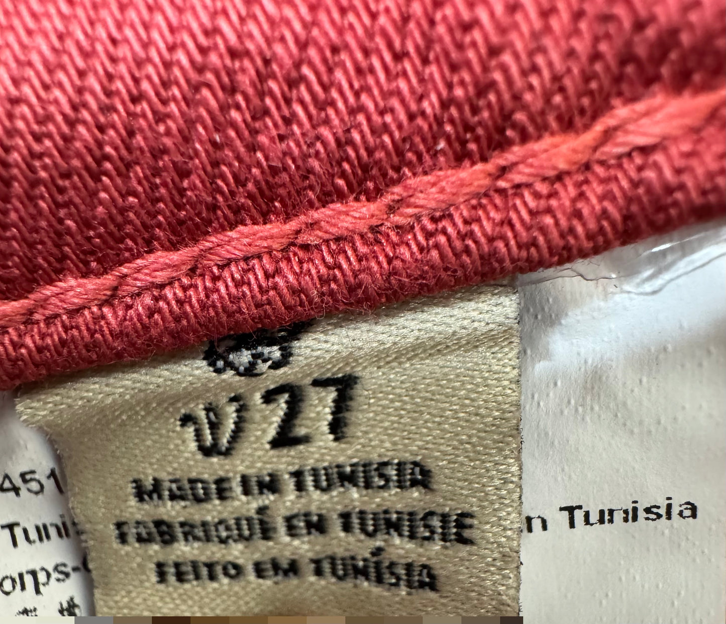 Women’s Red Slim Fit Cropped Jeans – Size UK 10 (W27)