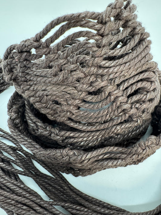 Women's Boho Rope Waist Belt Brown – Adjustable Tie One Size