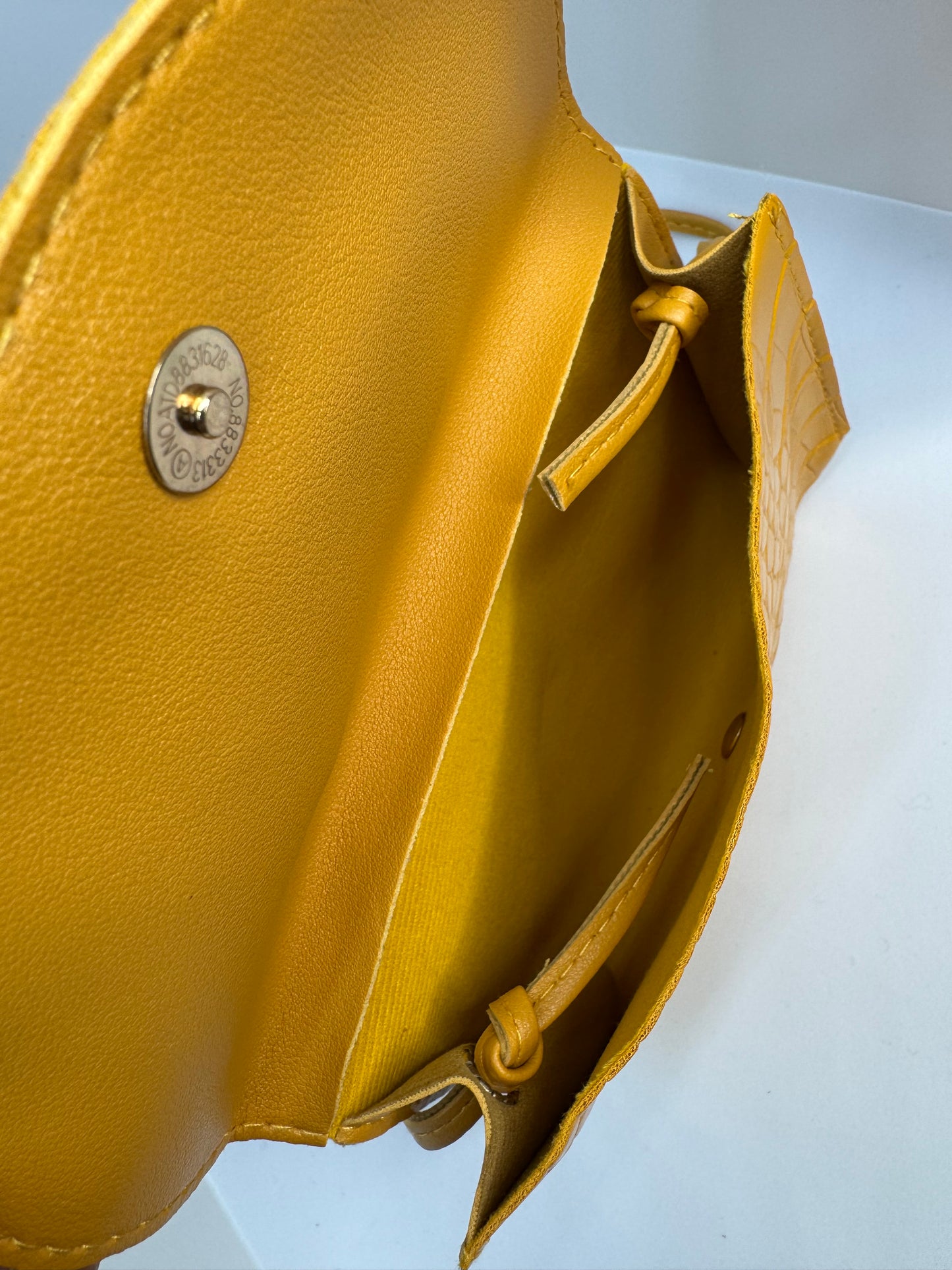 Mini crossbody shoulder bag – black or mustard yellow