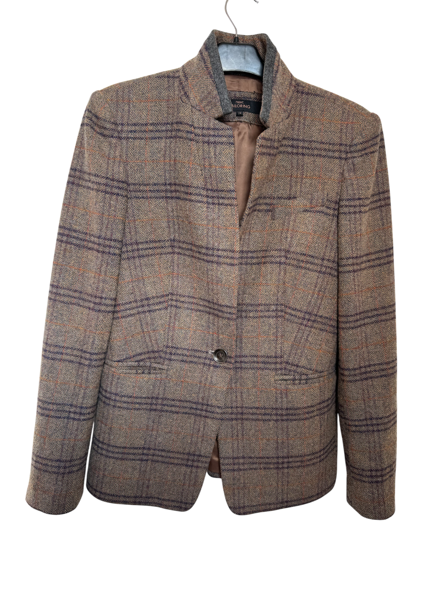 Women’s Checked Blazer – Next Tailoring UK Size 10 Smart Casual