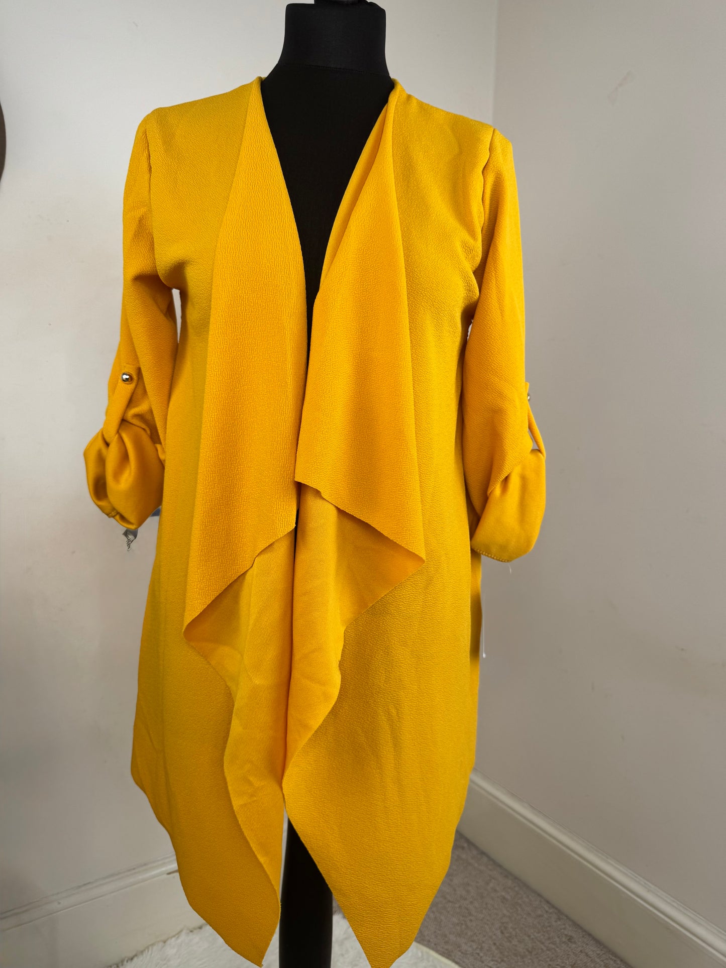 Women’s Yellow Lace Back Cardigan – Size 8/10 S/M