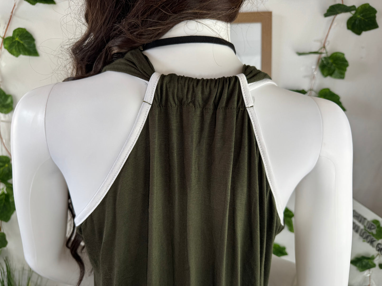 Women’s lounge set – halter neck top & soft stretch trousers – comfy co-ord size 8/10