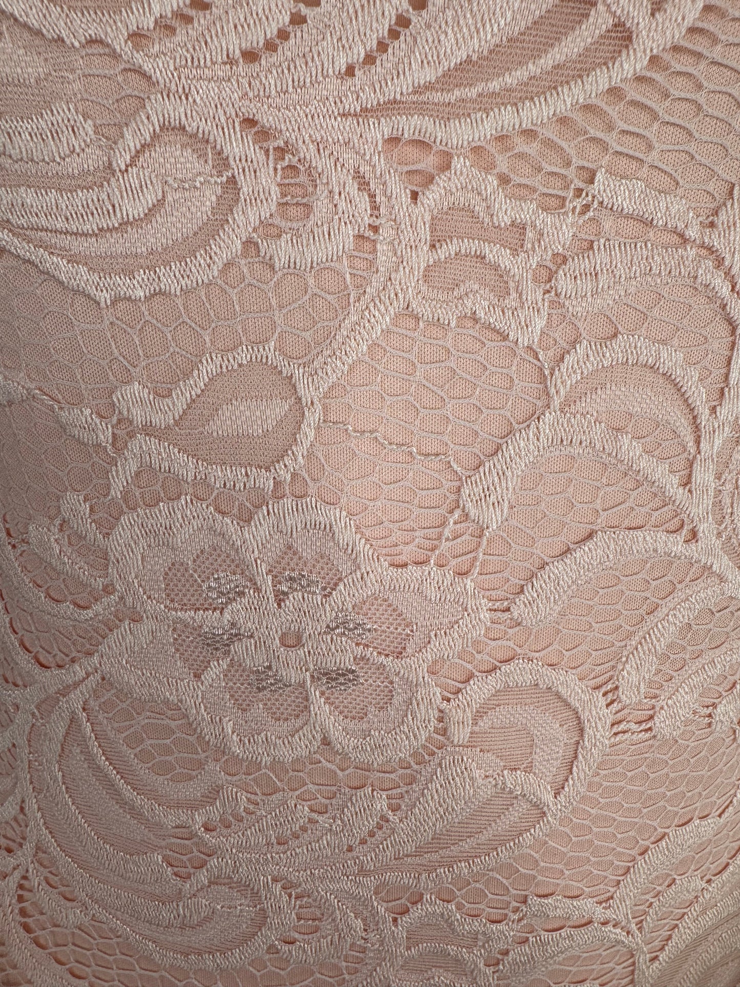 Women’s Pink Lace Sleeveless Bodysuit UK 8