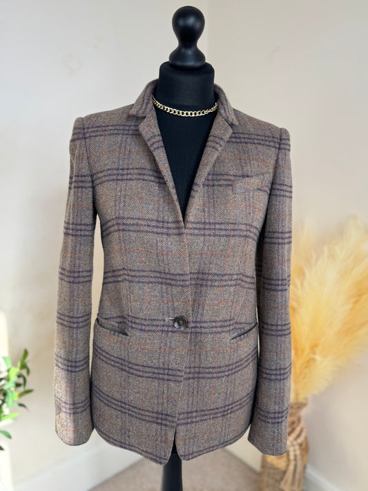 Women’s Checked Blazer – Next Tailoring UK Size 10 Smart Casual