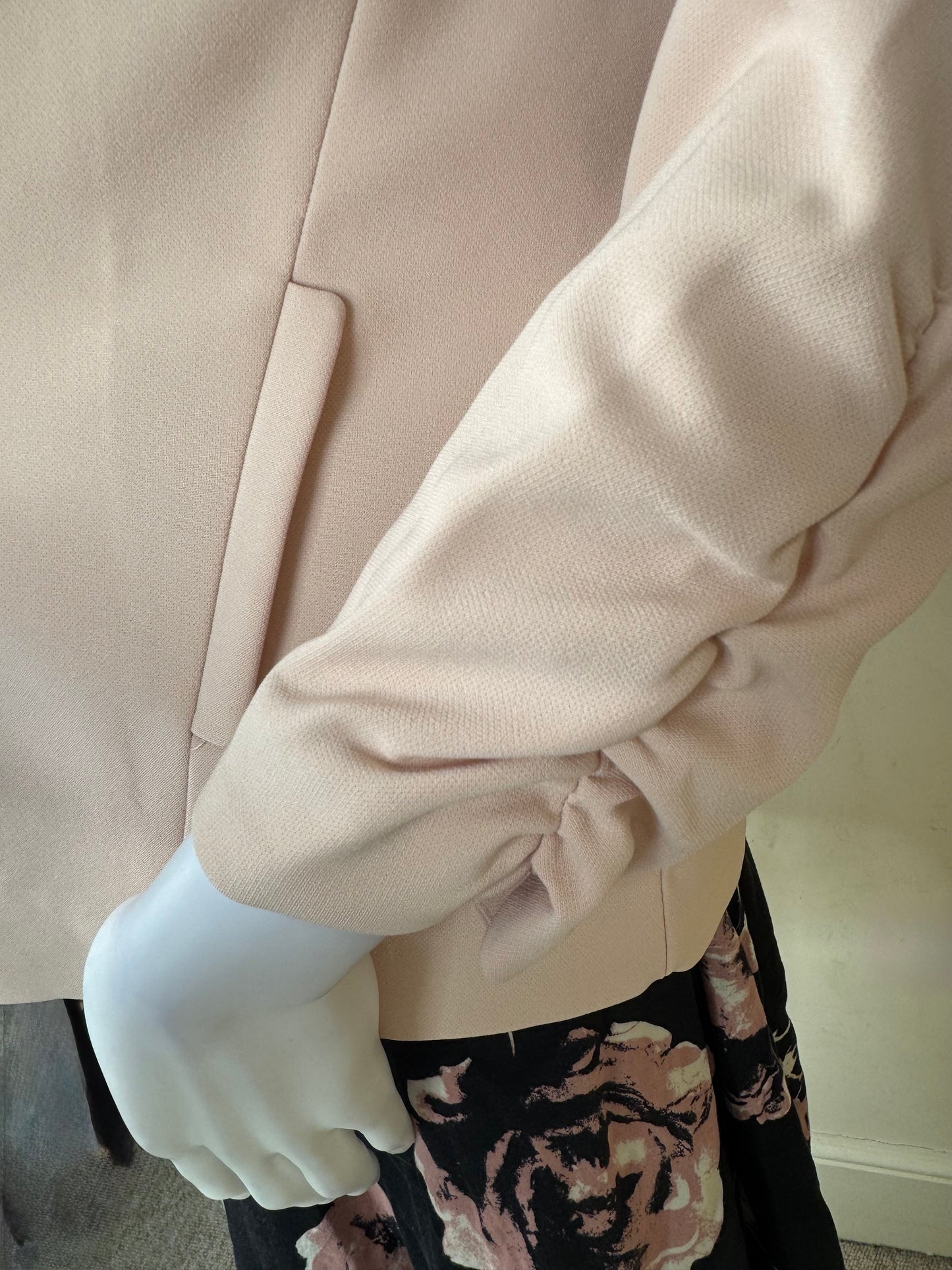Women’s Blush Pink Open Front Blazer – Sizes 8 & 14