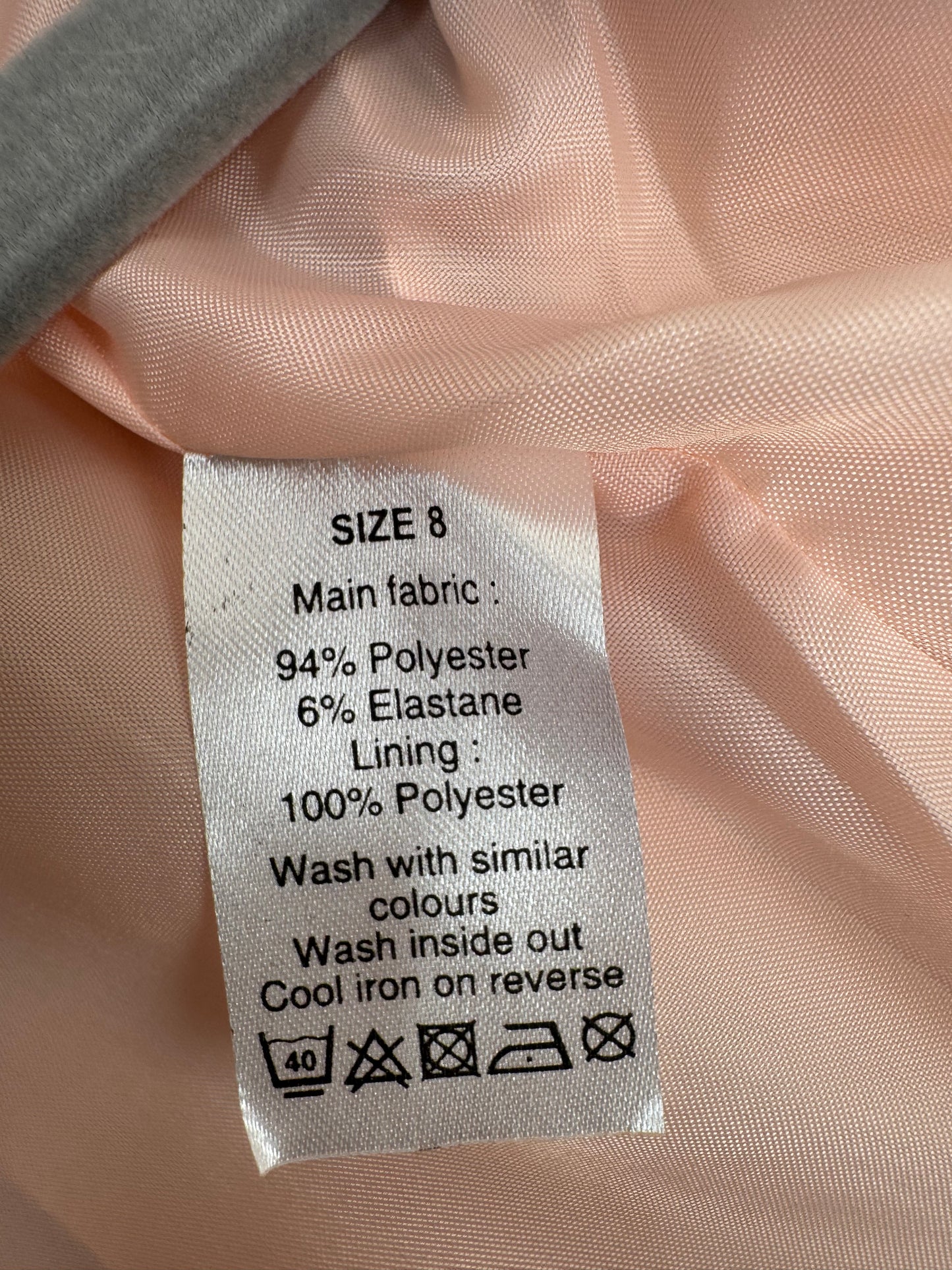 Women’s Blush Pink Open Front Blazer – Sizes 8 & 14