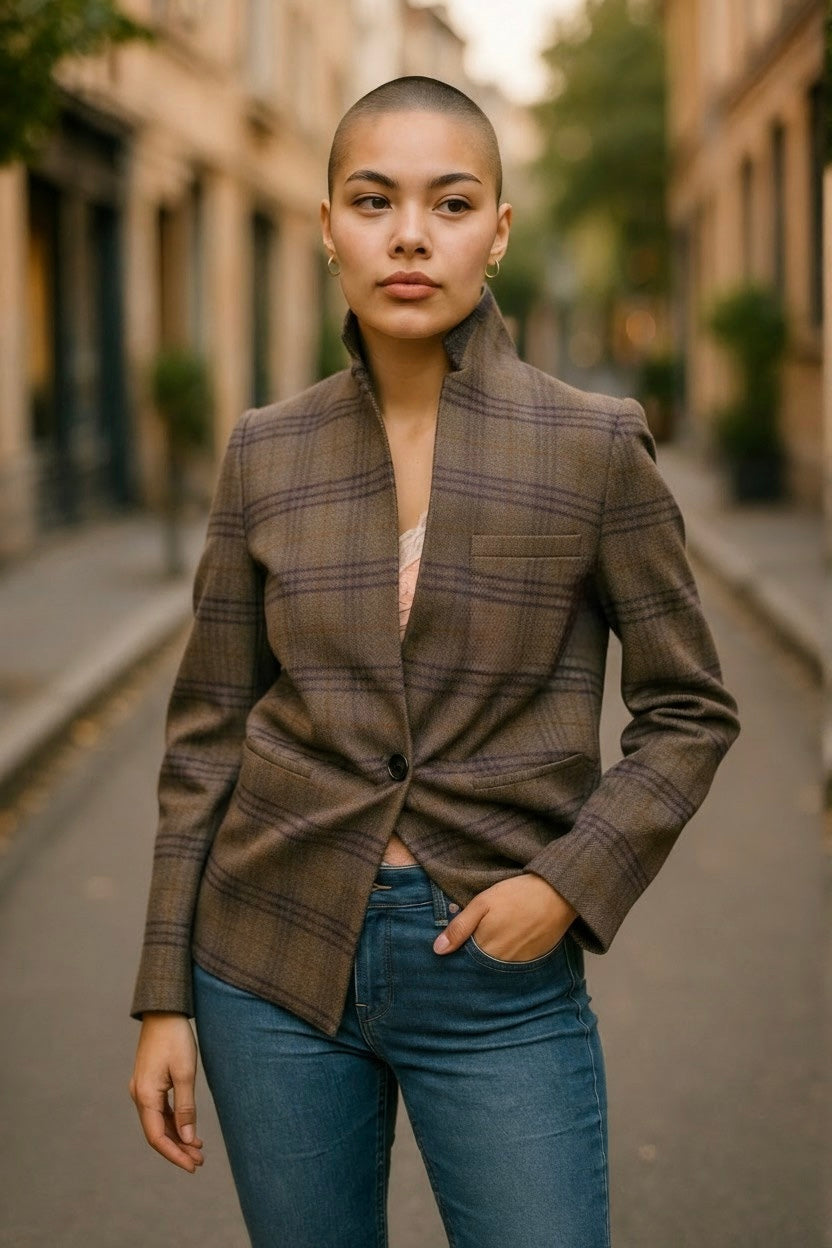 Women’s Checked Blazer – Next Tailoring UK Size 10 Smart Casual