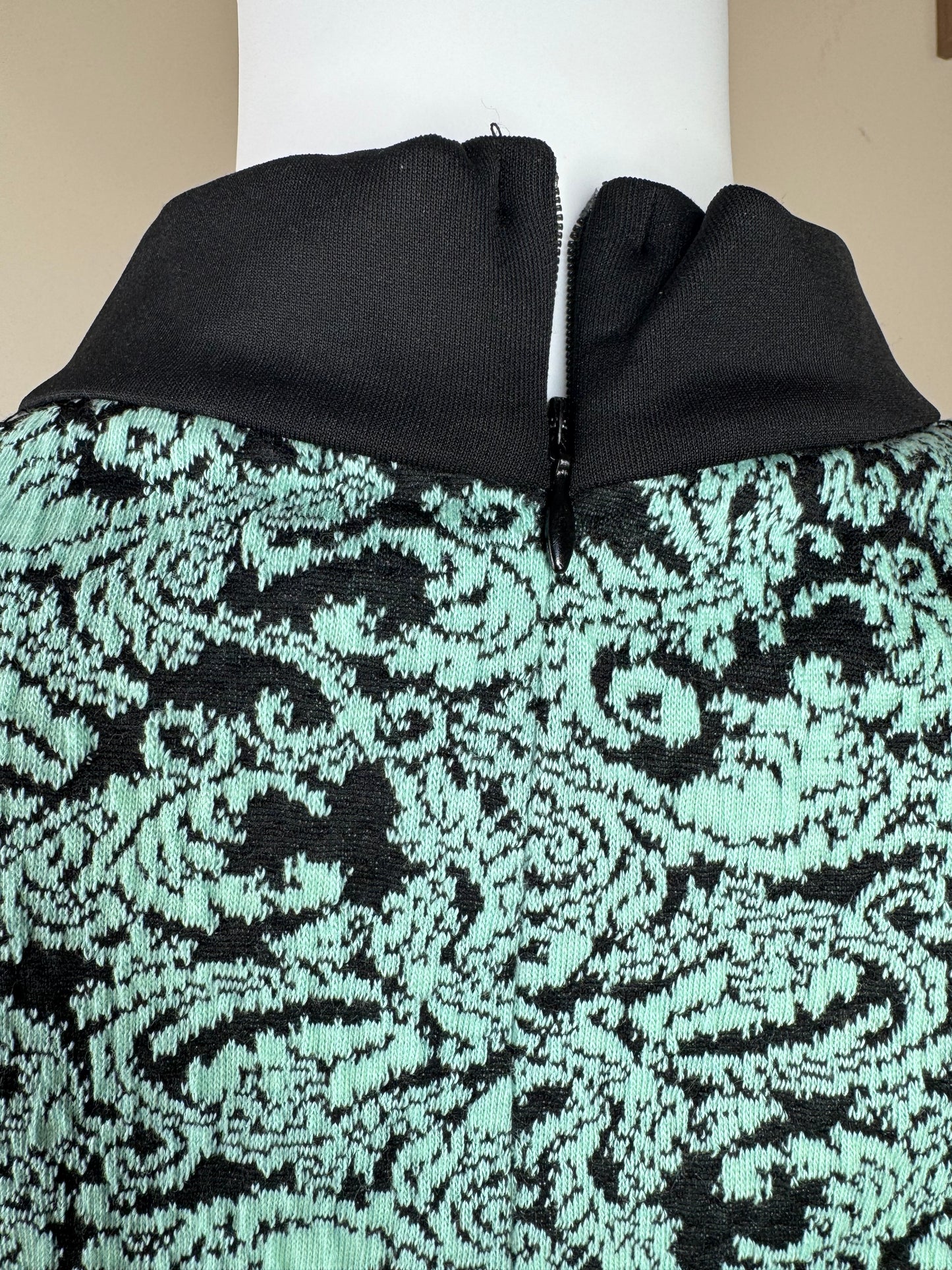 Women’s Green Lace Playsuit with Collar – Size 12 (Small Fit)