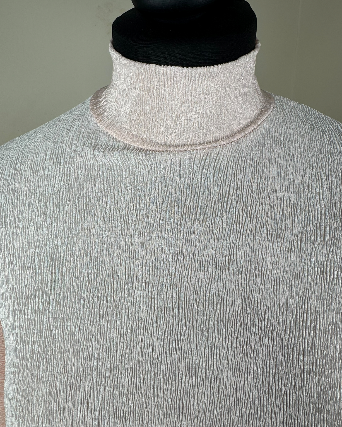 Women’s Pink High Neck Blouse with Open Back – Elegant Evening Top uk8 / UK12