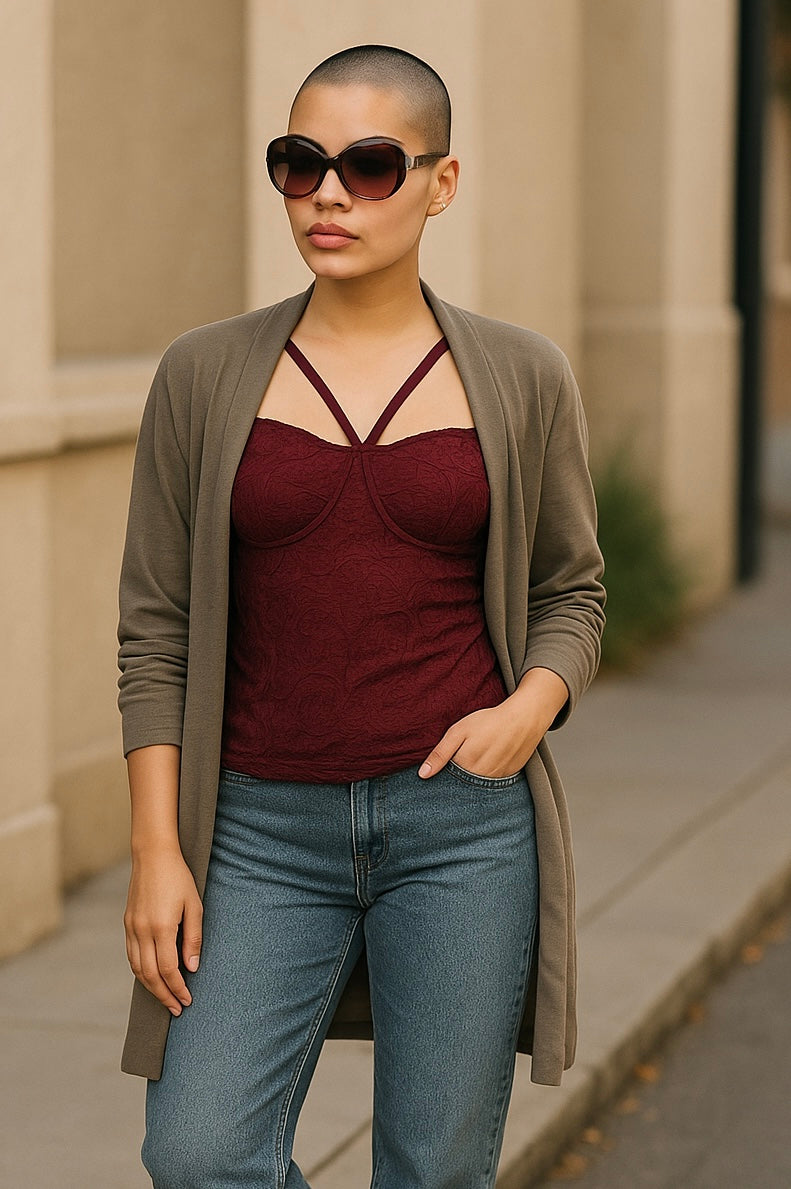 Women’s Longline Open Cardigan – Sizes S, M, L