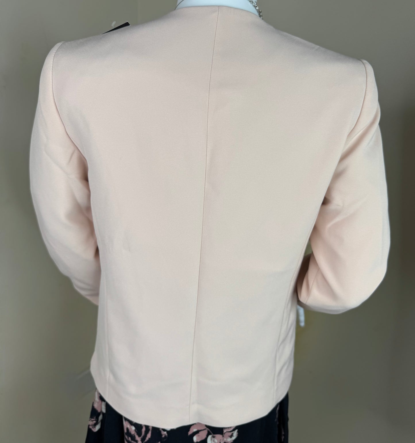 Women’s Blush Pink Open Front Blazer – Sizes 8 & 14