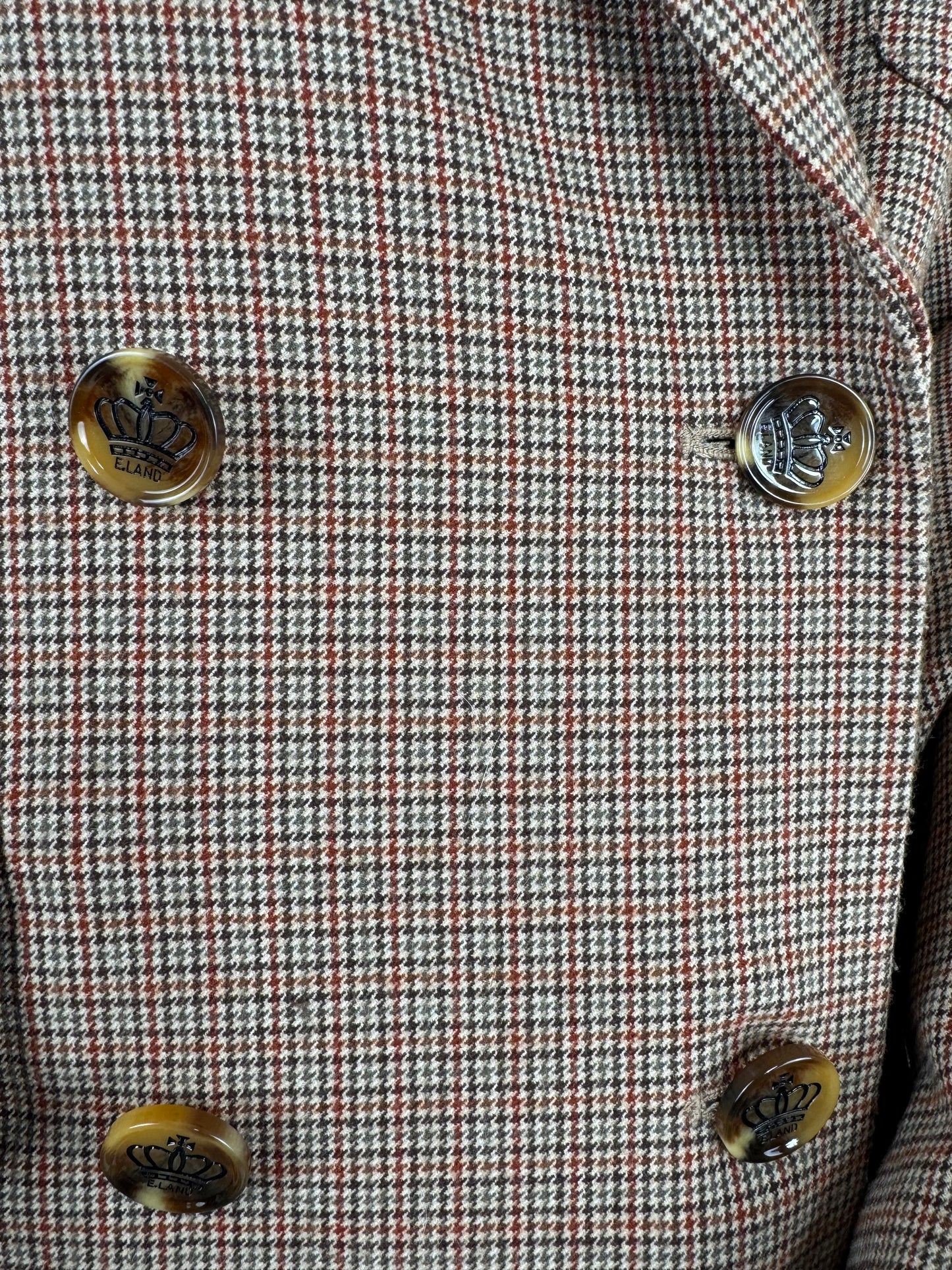 Women’s Checked Tailored Trouser Suit – Blazer & Trousers Set (UK Size 10)