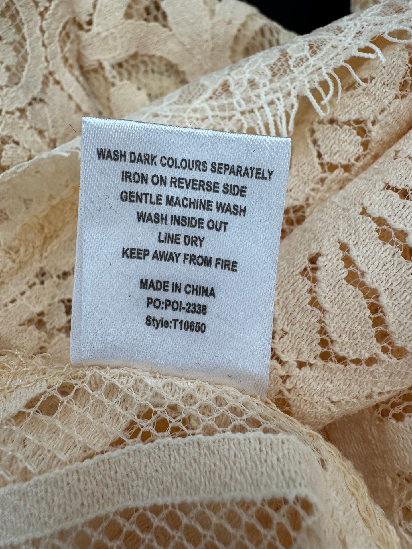 Women’s Lace Long Sleeve Blouse – UK 10/12