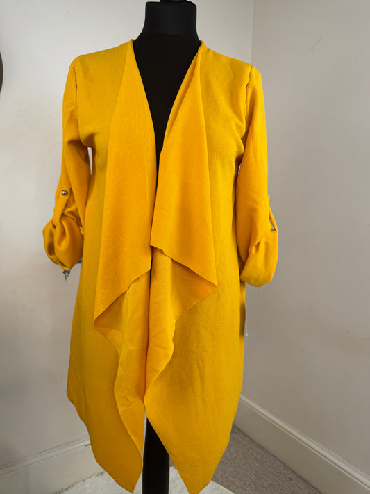 Women’s Yellow Lace Back Cardigan – Size 8/10 S/M